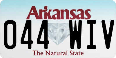 AR license plate 044WIV