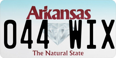 AR license plate 044WIX