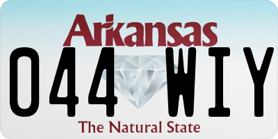 AR license plate 044WIY