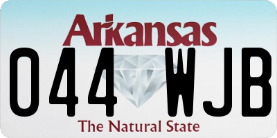 AR license plate 044WJB