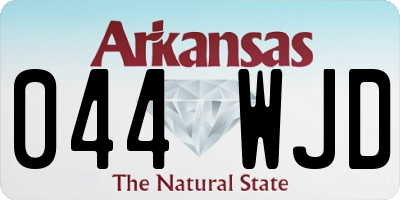 AR license plate 044WJD