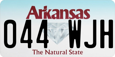 AR license plate 044WJH