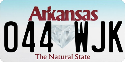 AR license plate 044WJK