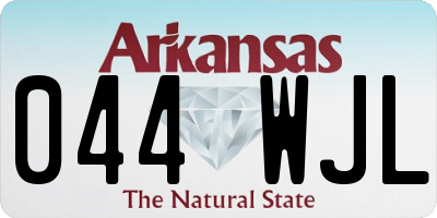 AR license plate 044WJL