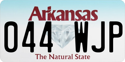 AR license plate 044WJP