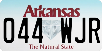 AR license plate 044WJR