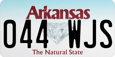 AR license plate 044WJS