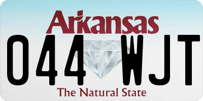 AR license plate 044WJT