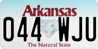 AR license plate 044WJU
