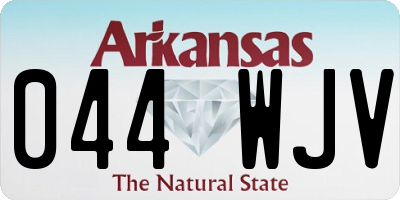 AR license plate 044WJV