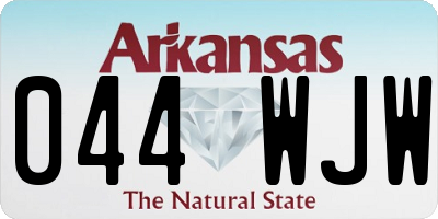 AR license plate 044WJW