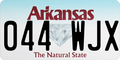 AR license plate 044WJX