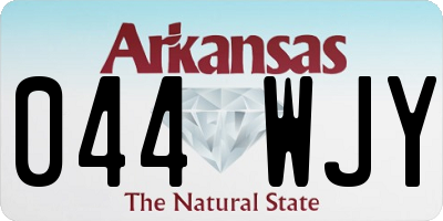 AR license plate 044WJY