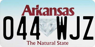 AR license plate 044WJZ
