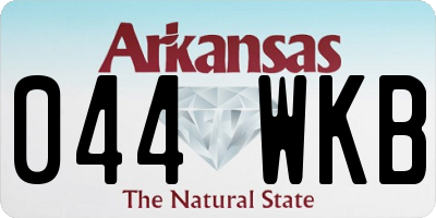 AR license plate 044WKB