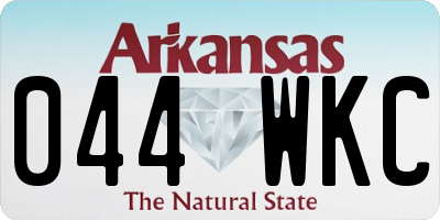 AR license plate 044WKC
