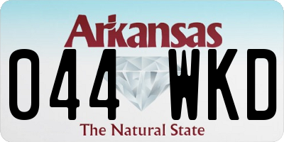 AR license plate 044WKD