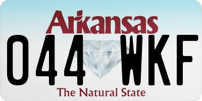AR license plate 044WKF
