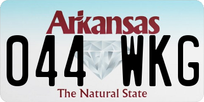 AR license plate 044WKG