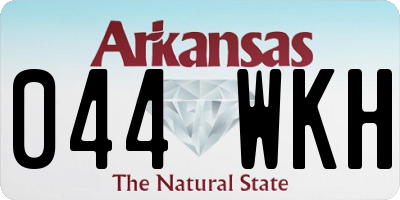 AR license plate 044WKH