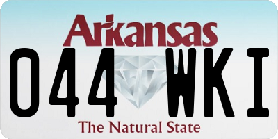 AR license plate 044WKI
