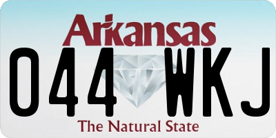AR license plate 044WKJ