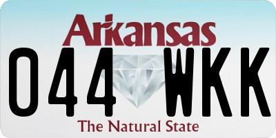 AR license plate 044WKK