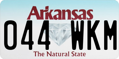 AR license plate 044WKM