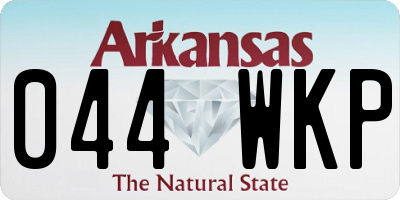 AR license plate 044WKP