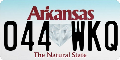 AR license plate 044WKQ