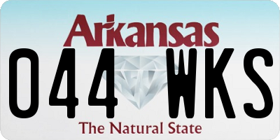 AR license plate 044WKS