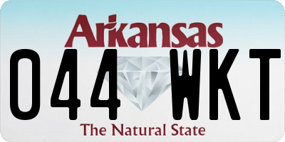 AR license plate 044WKT