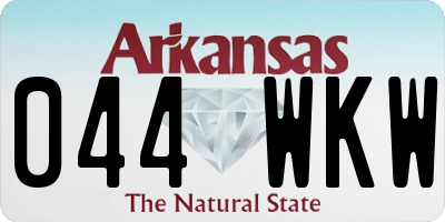 AR license plate 044WKW