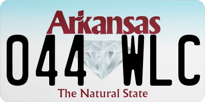 AR license plate 044WLC