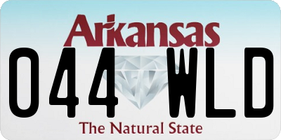AR license plate 044WLD