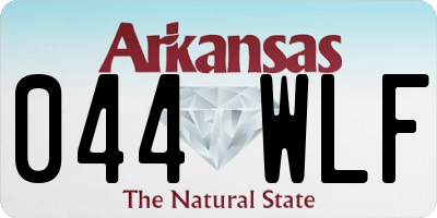 AR license plate 044WLF