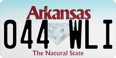 AR license plate 044WLI