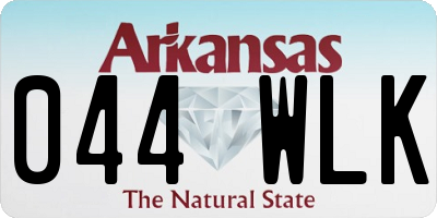 AR license plate 044WLK