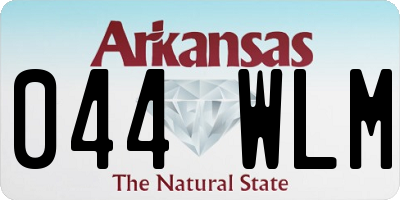 AR license plate 044WLM