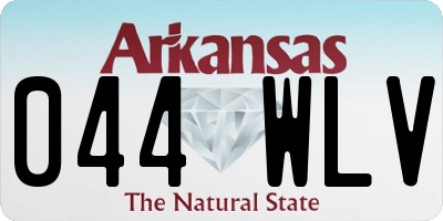 AR license plate 044WLV