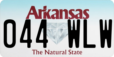 AR license plate 044WLW