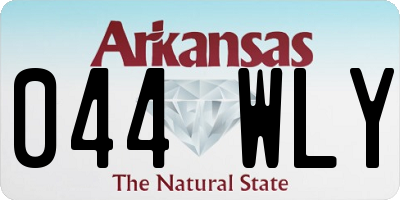 AR license plate 044WLY