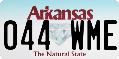 AR license plate 044WME
