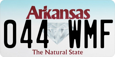 AR license plate 044WMF