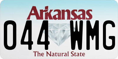 AR license plate 044WMG