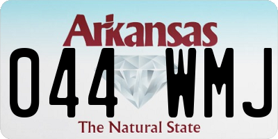AR license plate 044WMJ