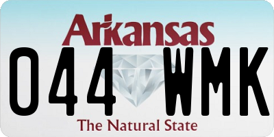 AR license plate 044WMK