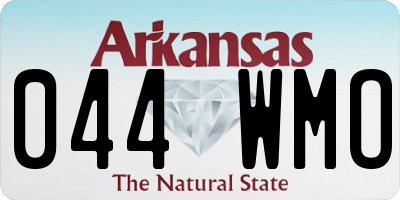 AR license plate 044WMO