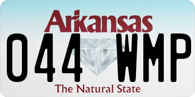 AR license plate 044WMP