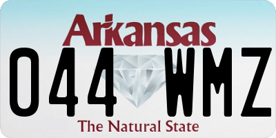 AR license plate 044WMZ